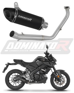 Yamaha MT 125 2021 - 2024 Komplett avgassystem Ljuddämpare HP8 SVART + dB killer