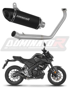 Yamaha MT 125 2020 Komplett avgassystem Ljuddämpare HP8 SVART + dB killer