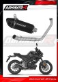 complete exhaust system with muffler DOMINATOR Full System HP8 BLACK fits the motorcycle Yamaha MT 125 2020  2