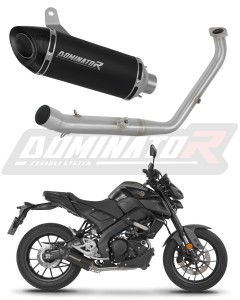 Yamaha MT 125 2024 - 2026 (Euro 5+) Komplett avgassystem Ljuddämpare HP8 SVART + dB killer