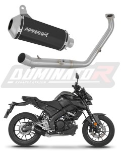 Yamaha MT 125 2024 - 2026 (Euro 5+) Komplett avgassystem Ljuddämpare OV G2 SVART + dB killer