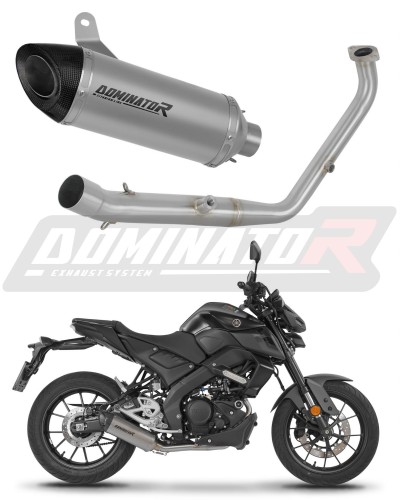 kompletny układ wydechowy z tłumikiem DOMINATOR Full System Tytanowy HP8 pasujący do motocykla Yamaha MT 125 2024 - 2026