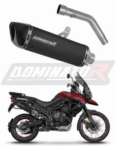 Triumph Tiger 800 XCA 2018 - 2020 Avgas Ljuddämpare HP6 SVART + dB killer