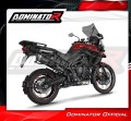 exhaust muffler DOMINATOR S6 BLACK fits to Triumph Tiger 800 XCA 2018  2020 4
