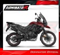 exhaust muffler DOMINATOR S6 BLACK fits to Triumph Tiger 800 XCA 2018  2020 5
