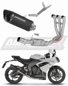 Triumph Daytona 660 2024 - 2026 Avgas Ljuddämpare HP6 SVART + dB killer