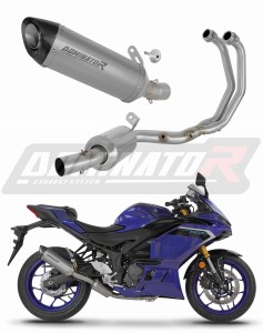 Yamaha YZF-R3 2025 - 2026 Komplett avgassystem Ljuddämpare Titan HP8 EX + dB killer
