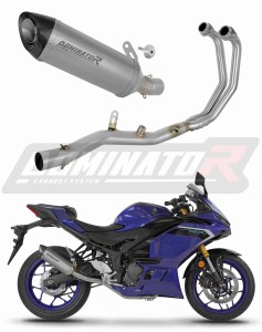 Yamaha YZF-R3 2025 - 2026 Komplett avgassystem Ljuddämpare Titan HP8 + dB killer