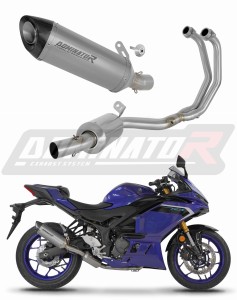 Yamaha YZF-R3 2019 - 2024 Komplett avgassystem Ljuddämpare Titan HP8 EX + dB killer