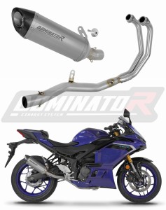 Yamaha YZF-R3 2019 - 2024 Komplett avgassystem Ljuddämpare Titan HP8 + dB killer