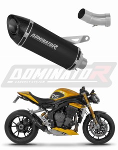 Triumph Speed Triple 1200 RS / RR 2021 - 2024 Avgas Ljuddämpare HP8 SVART + dB killer