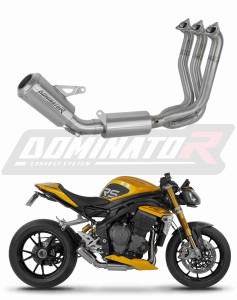 Triumph Speed Triple 1200 RS / RR 2021 - 2024 Komplett avgassystem Ljuddämpare GPS + dB killer