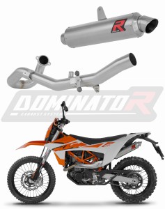 KTM 690 Enduro R 2026 Komplett avgassystem Ljuddämpare GPF + dB killer