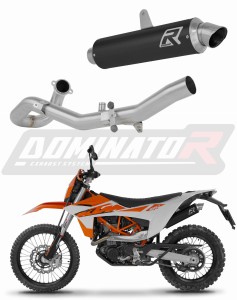 KTM 690 Enduro R 2026 Komplett avgassystem Ljuddämpare GPF SVART + dB killer