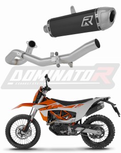 KTM 690 SMC-R 2026 Komplett avgassystem Ljuddämpare S6 SVART + dB killer