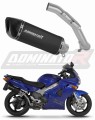 exhaust muffler DOMINATOR HP6 BLACK fits the motorcycle Honda VFR 800 Fi 1998   2001