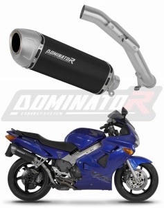 Honda VFR 800 Fi 1998 - 2001 Avgas Ljuddämpare S6 SVART + dB killer