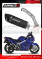 exhaust muffler DOMINATOR HP6 BLACK fits the motorcycle Honda VFR 800 Fi 1998   2001 2
