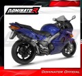 exhaust muffler DOMINATOR HP6 BLACK fits the motorcycle Honda VFR 800 Fi 1998   2001 4