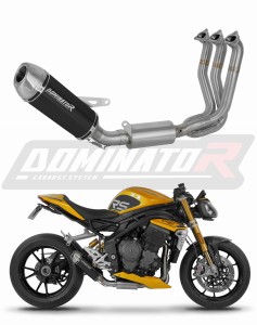 Triumph Speed Triple 1200 RS / RR 2021 - 2024 Komplett avgassystem Ljuddämpare S3 BLACK + dB killer