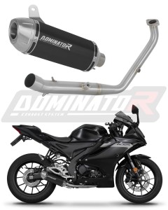 Yamaha YZF R125 2024 - 2026 (Euro 5+) Komplett avgassystem Ljuddämpare S3 BLACK + dB killer