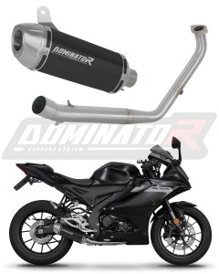 Yamaha YZF R125 2021 - 2024 (Euro 5) Komplett avgassystem Ljuddämpare S3 BLACK + dB killer