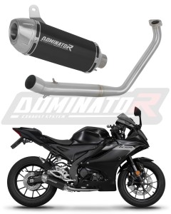 Yamaha YZF R125 2019 - 2020 Komplett avgassystem Ljuddämpare S3 BLACK + dB killer