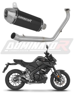 Yamaha MT 125 2021 - 2024 Komplett avgassystem Ljuddämpare S3 BLACK + dB killer
