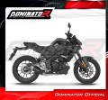 complete exhaust system with muffler DOMINATOR Full System S3 BLACK fits the motorcycle Yamaha MT 125 2020  5