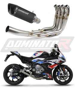 BMW S1000RR 2019 - 2026 Komplett avgassystem Ljuddämpare HP6 SVART + dB killer