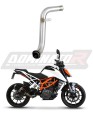 decat mid muffler DOMINATOR Mid Pipe fits the motorcycle KTM 390 DUKE 2017   2020 7