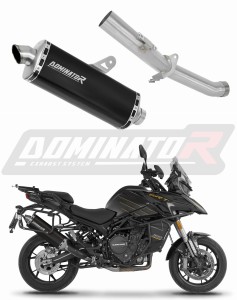 QJMOTOR SRT 900 S / SX 2025 - 2026 Exhaust Silencer Muffler P7 BLACK + dB killer