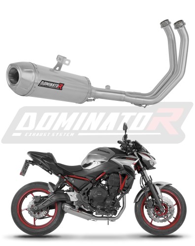 complete exhaust system with muffler DOMINATOR Full System S3 fits to Kawasaki Z650 2023  2026