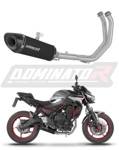 Kawasaki Z650 2023 - 2026 Komplett avgassystem Ljuddämpare HP8 SVART + dB killer