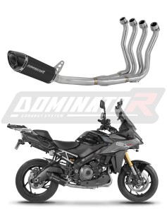 Suzuki GSX-S 1000 GX 2024 Komplett avgassystem Ljuddämpare HP8 SVART + dB killer