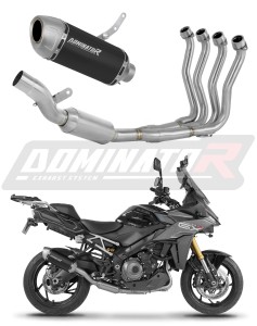 Suzuki GSX-S 1000 GX 2024 Komplett avgassystem Ljuddämpare S6 SVART EX + dB killer