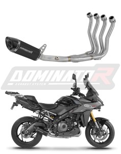 Suzuki GSX-S 1000 GX 2025 - 2026 Komplett avgassystem Ljuddämpare HP8 SVART + dB killer
