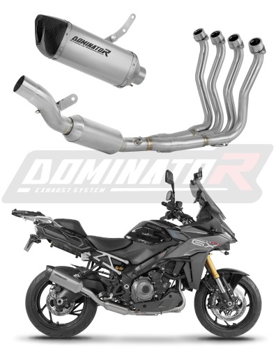 kompletny układ wydechowy z tłumikiem DOMINATOR Full System Tytanowy HP6 EX pasujący do motocykla Suzuki GSX-S 1000 GX 2025 - 2026