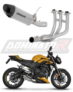 Triumph STREET TRIPLE 765 S / R / RS 2023 - 2024 Komplett avgassystem LjuddämpareTitan HP8 + dB killer