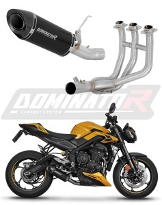 Triumph Street Triple 765 RS 2024 - 2025 Komplett avgassystem Ljuddämpare HP8 SVART + dB killer