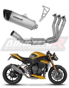 Triumph Speed Triple 1200 RS / RR 2021 - 2024 Komplett avgassystem Ljuddämpare Titan HP6 + dB killer