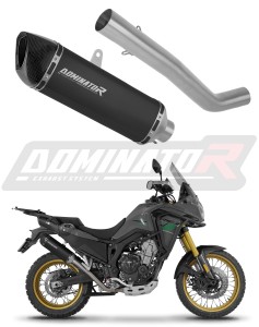 Rieju Aventura 500 2023 - 2026 Avgas Ljuddämpare HP6 SVART + dB killer