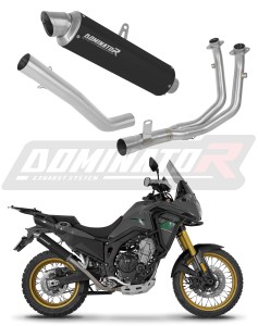 Rieju Aventura 500 2023 - 2026 Komplett avgassystem Ljuddämpare GPF SVART + dB killer