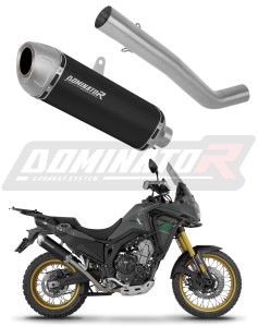 Rieju Aventura 500 2023 - 2026 Komplett avgassystem Ljuddämpare S6 SVART + dB killer