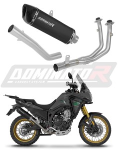 Rieju Aventura 500 2023 - 2026 Komplett avgassystem Ljuddämpare HP6 SVART + dB killer