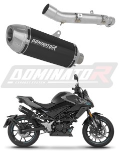 CF MOTO 125 NK 2025 - 2026 Avgas Ljuddämpare S3 SVART + dB killer