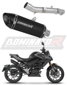 CF MOTO 125 NK 2025 - 2026 Avgas Ljuddämpare HP8 SVART + dB killer