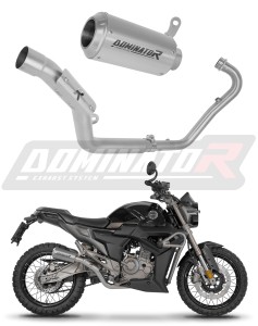 Zontes G1 Scrambler 125 2025 - 2026 Komplett avgassystem Ljuddämpare GPS + dB killer