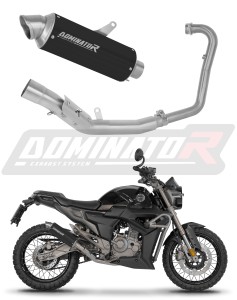 Zontes G1 Scrambler 125 2025 - 2026 Komplett avgassystem Ljuddämpare GPF BLACK + dB killer