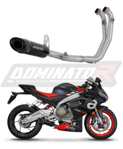 Aprilia RS 660 2025 - 2026 Komplett avgassystem Ljuddämpare HP8 SVART + dB killer